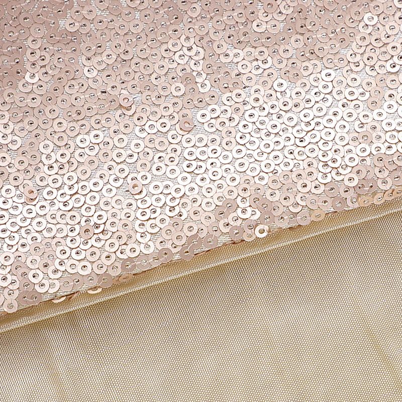 PiccoCasa Sequin Throw Pillow Cover Glitzy Shiny Sparkling Satin Solid Square Pillowcase Cover 1 Pc, 5 of 9