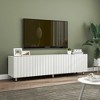 65" Particleboard TV Stand with Metal Legs and 2 Sliding Drawers for Living Room for Living Room and Entryway Entertainment Center - 2 of 4