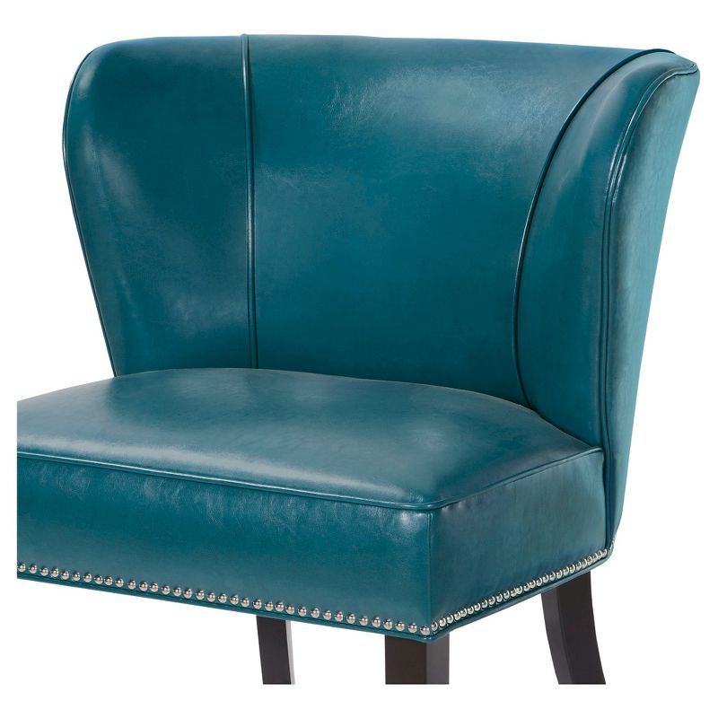 Hilton Concave Back Armless Chair - Peacock Blue, 4 of 8