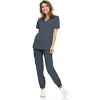 MediChic Womens 8-Pocket Scrubs Set- Mock Neck with 4-Pocket Jogger Scrub Pants - 2 of 4