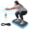 NAYSAYE Exercise Trainer Vibration Plate Fitness Platform for Home Training and Weight Loss, Black and Blue, 17.72"*12.2"*11.24" - 2 of 4