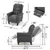 NicBex Recliner Chair Recliner Living Room Chair Comfy Chair Lounge Chair for Living Room, Reading Room - 2 of 4
