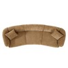 98.5'' Boucle Curved 3-Seater Sofa with Plush Cushions and Sturdy Wooden Frame - 4 of 4