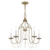 Livex Lighting Alessia 5 - Light Chandelier in  Antique Brass - 4 of 4