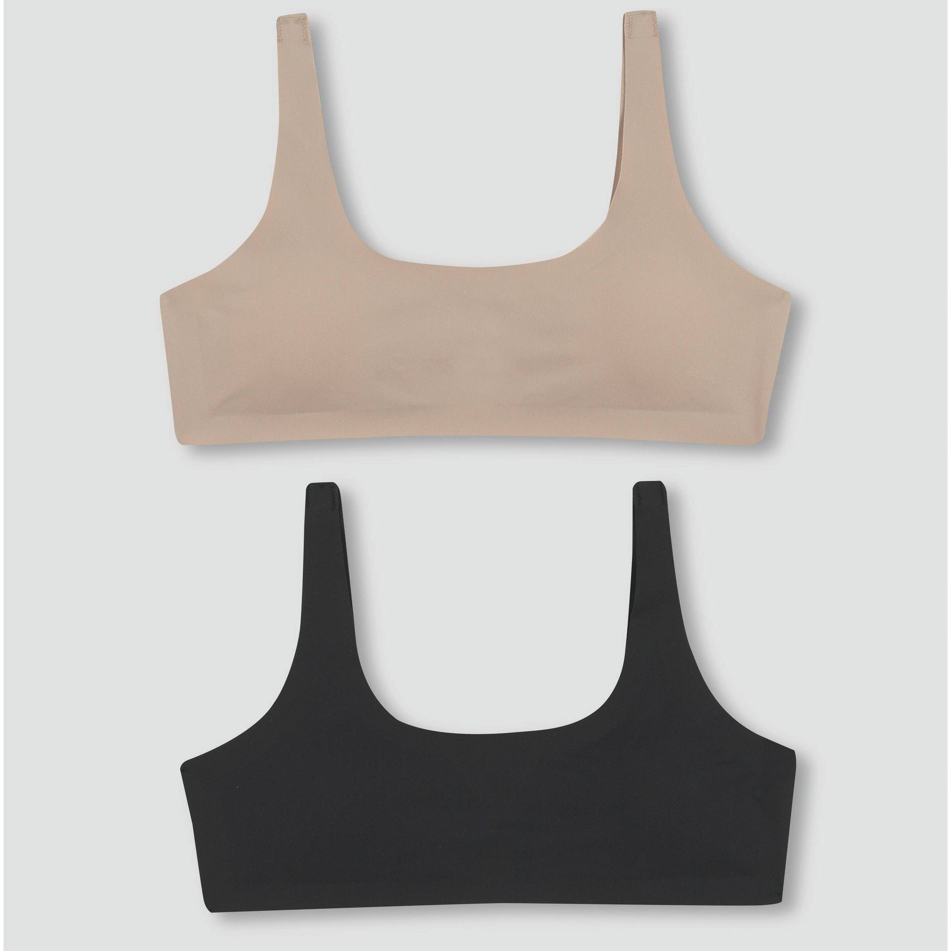 Hanes Girls' 2pk Bonded Comfort Bra