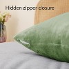 LISM 20x26 Inches Flannel Pillowcases with Zipper,Cozy Fuzzy Velvet Standard Pillow Shams Set of 2 - 4 of 4