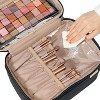 Paaaawaters Large Double Layer Travel Makeup Bag Women, Cosmetic Case, Organizer for Travel-Size Accessories Bottles - 4 of 4