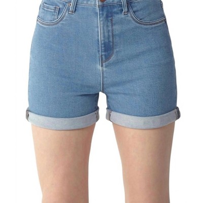 Women's High Rise Clean Roll Up Shorts - RISEN