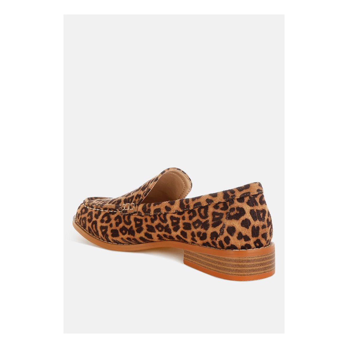 Женские туфли Rag & Co Womens Cacani Leopard Print Heeled Loafers 9 — фото 3