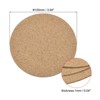 Unique Bargains Cork Durable Heat Resistant Round Coasters for Tableware - 2 of 4