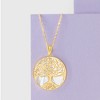Ross-Simons Mother-Of-Pear Tree Of Life Pendant Necklace in 18kt Gold Over Sterling Size 18 - 3 of 4