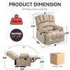 CENGHU Large Manual Recliner Chair in Fabric, Adult Sofa Chair, Recliner Chair for Adult, Mid Century Modern Pushback for Living Room, Bedroom - 3 of 4