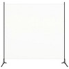 vidaXL Modern Room Divider, 1-Panel Design, 100% Polyester Material, Cream White, 68.9" x 70.9" Size - 2 of 4