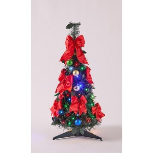 BrylaneHome 6 Ft Fully Decorated Pre-Lit Pop-Up Christmas Tree - 1 of 4