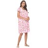 Casual Nights Women's Super Soft Yummy Nightshirt, Short Sleeve Nightgown, Night Dress with Fun Prints & Patterns - 2 of 4
