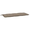 vidaXL Garden Bench Cushions 2 pcs Taupe 47.2"x19.7"x2.8" Oxford Fabric - 4 of 4