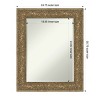 Amanti Art Luxe Half-Inch-Bevel Framed Bathroom Vanity Wall Mirror - 3 of 4
