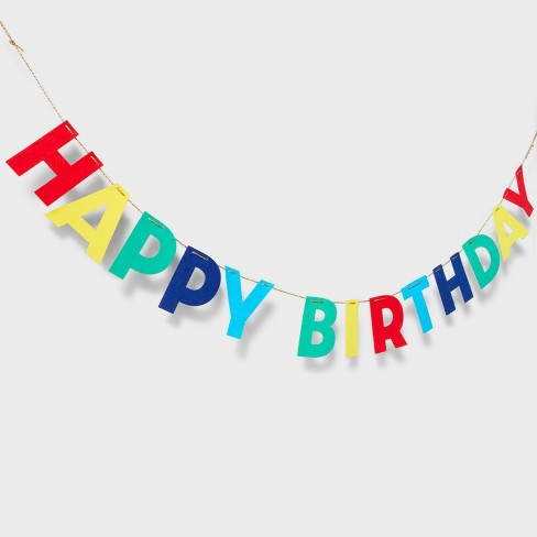 Felt Happy Birthday Banner - Spritz™ : Target