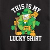 Boys' - Garfield - This Is My Lucky Shirt Graphic Long Sleeve Fleece Sweatshirt - 2 of 4