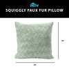 HGTV Curlicue Faux Fur Pillow Snowbound 14 x 20 inches - 3 of 3