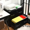 Costway 2-Drawer File Cabinet w/Lock, Hinging Bar Letter & Legal Size Black - 2 of 4