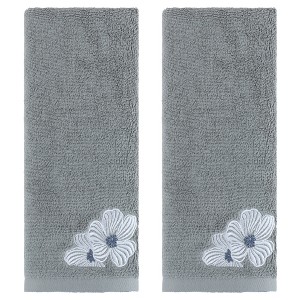 REGALWOVEN Cotton Soft Absorbent Embroidered Floral Hand Towel for Bathroom 14" x 31" 2 Pcs - 1 of 4