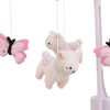 Little Love By NoJo Sweet Llama and Butterflies Musical Mobile - Pink and White - 2 of 3