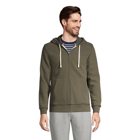 Lands' End Men's Serious Sweats Full Zip Hoodie - 2x Large - Forest Moss :  Target