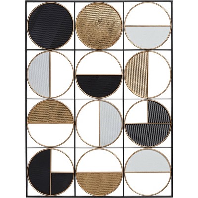 Newhill Designs Half Circle 40" High Multi-Color Metal Wall Art