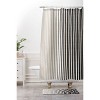 Vertical Lines Memory Foam Bath Rug Black - Deny Designs: Non-Slip, Microfiber, Machine Washable - 2 of 3