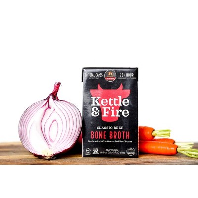 Kettle &#38; Fire Gluten Free Beef Bone Broth - 16.9oz_0