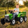 Coucheta 12V Ride On Tractor w/ Trailer & Remote, Slow Start, 7-LED Lights, Music/USB, 2+1 Gear,  35W EVA Tire - 2 of 4