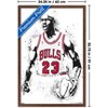 Trends International Michael Jordan - Watercolor Framed Wall Poster Prints - 3 of 4