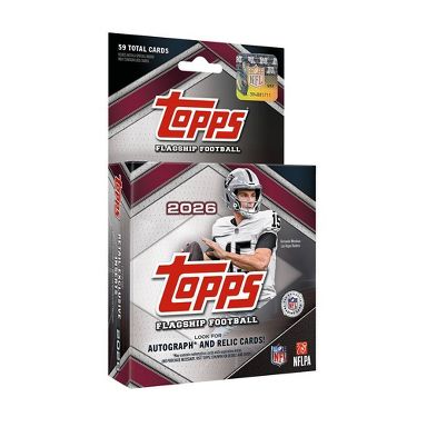 2026 Topps NFL Flagship Football Trading Card Hanger Box