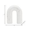 Modern Arch Decorative Object - Solid Marble Accent Piece for Home & Office - Minimalist Shelf, Desk, or Tabletop Decor - 4 of 4