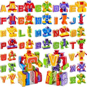 Syncfun 26pcs Alphabet Robots Toys for Kids, ABC Learning Toys, Alphabots, Letters, Toddlers Education Toy, Carnival Prizes, Christmas Toys