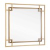 HomeRoots 22" Gold Metal Square Accent Mirror - 4 of 4
