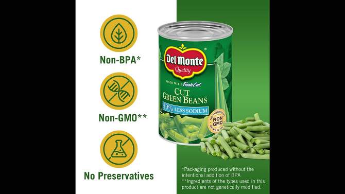 Del Monte Green Beans Low Sodium - 14.5Oz, 2 of 7, play video