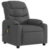 vidaXL Massage Recliner Chair - Dark Gray Manual Push Back - 3 of 4