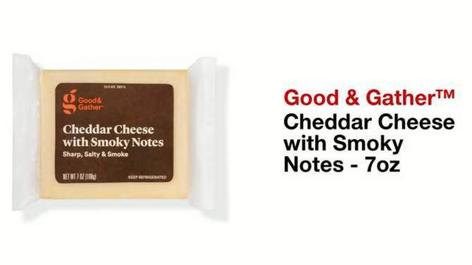 Cheddar Cheese with Smokey Notes - 7oz - Good & Gather&#8482;, 2 of 5, play video