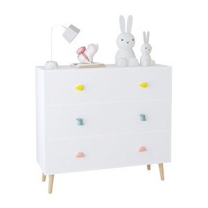 Dexmalle Kids 3 Drawer Dresser White - 1 of 4