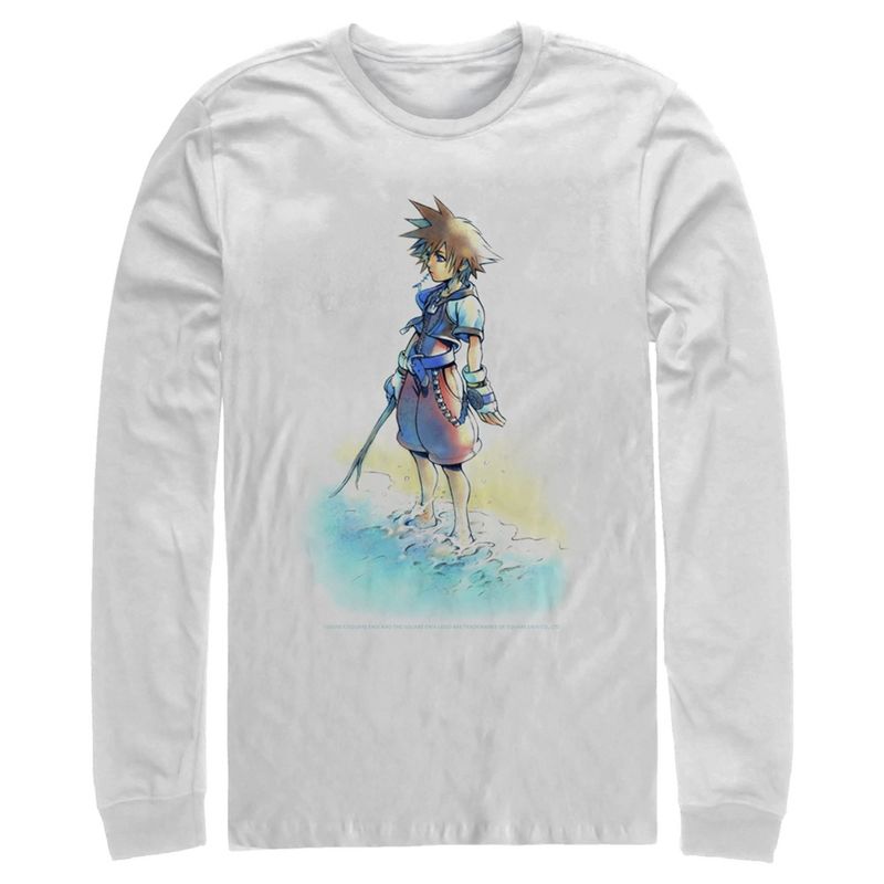 Men's Kingdom Hearts 1 Hero by the Shore Long Sleeve Shirt, 1 of 5