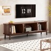 Chic Crate-Modern Farmhouse TV Stand – 75In Media Console w/ Storage Cabinet, Wood Design | Living Room & Bedroom - 2 of 4