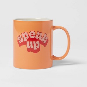 15oz Stoneware Speak Up Mug - Room Essentials™ - 1 of 3