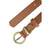 INSPIRE CHIC Women PU Leather Belts Bronze Metal Pin Buckle Thin Waist Belts for Jeans Dress - 2 of 4