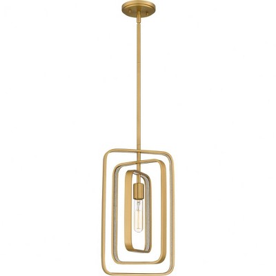 Quoizel Lighting Dupree 1 - Light Pendant in  Brushed Weathered Brass