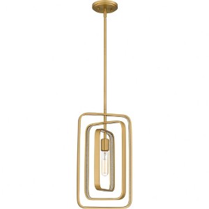 Quoizel Lighting Dupree 1 - Light Pendant in  Brushed Weathered Brass - 1 of 4