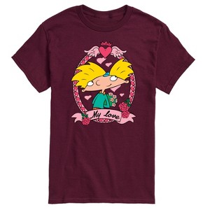 Men's - Hey Arnold! - Valentine's My Love Short Sleeve Graphic T-Shirt - 1 of 4