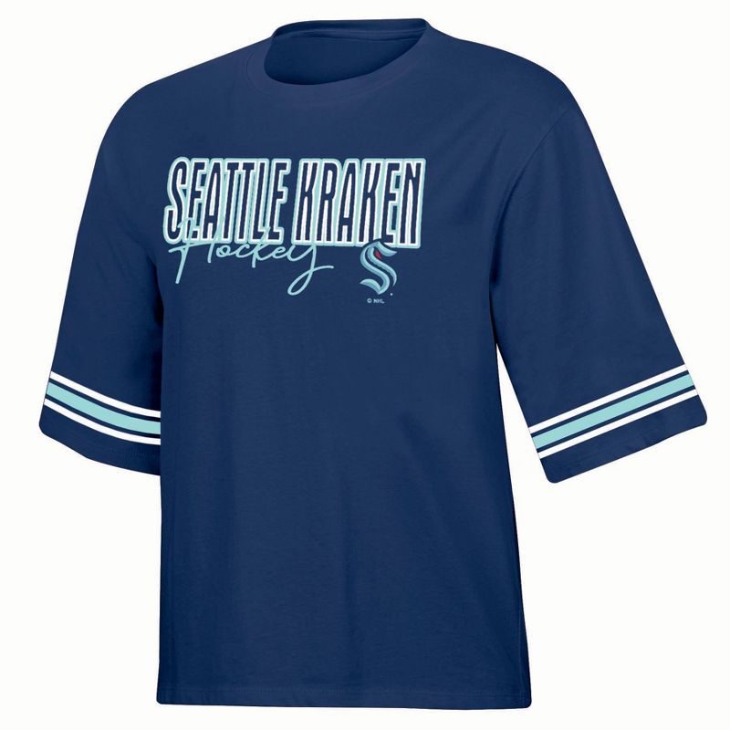 NHL Seattle Kraken Women&#39;s Relaxed Fit Fashion T-Shirt, 1 of 4