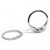 Pompeii3 1.00CT 3-Stone Diamond Engagement Wedding Ring Set 10K White Gold - 3 of 4